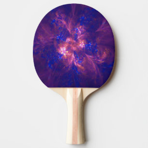 Ping Pong Paddle Abstract Blue And Purple Shape