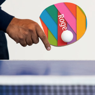 Ping Pong Paddle Abstract  Colourful 