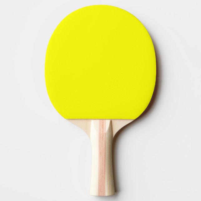 Ping Pong Paddle / Bat - Green and Yellow (Back)