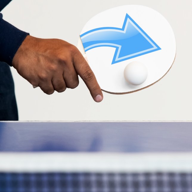 Ping Pong Paddle Blue Arrow (Insitu)