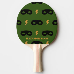Ping Pong Paddle boy super hero mask birthday gift