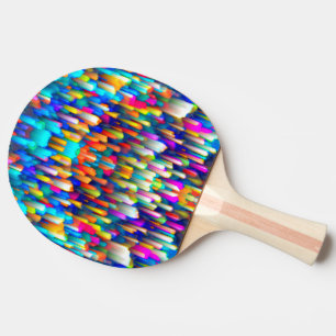 Ping Pong Paddle Colourful digital art splashing