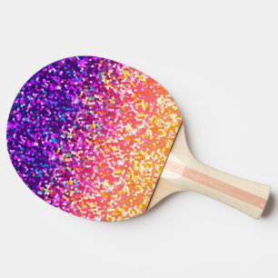 Ping Pong Paddle Glitter Graphic