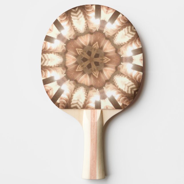 Ping Pong Paddle, Lit Merry Christmas Tree Lights Ping Pong Paddle (Front)