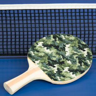 Ping Pong Paddle Military Camo Print