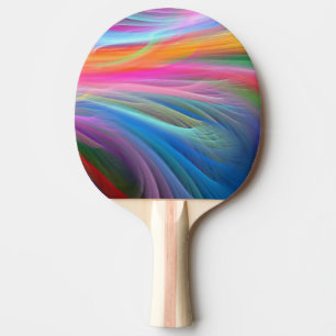 Ping Pong Paddle/Multicolored Abstract Paddle