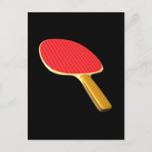 Ping Pong Paddle Postcard
