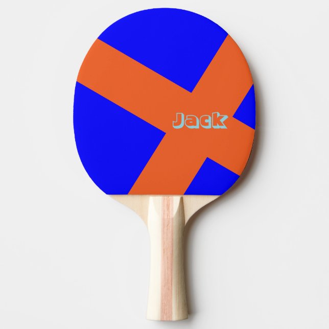 Ping Pong Paddle Red Orange  (Front)
