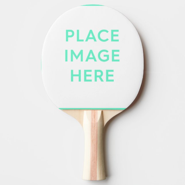 Ping Pong Paddle, Red Rubber Back Paddle (Front)