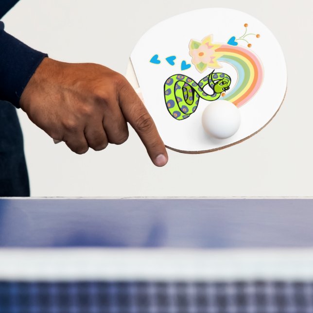 Ping Pong Paddle Snake Rainbow  (Insitu)