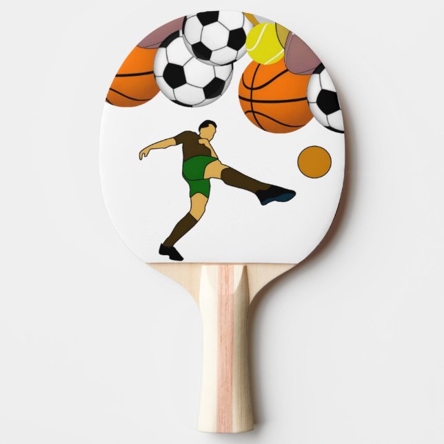 Ping Pong Paddle Sports Soccer (Front)