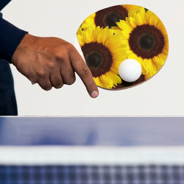 Ping Pong Paddle Sunflower Floral Flowers Nature (Insitu)