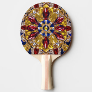 Ping pong paddle with Colombia Colours