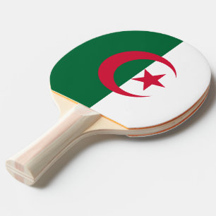 Ping pong paddle with Flag of Algeria