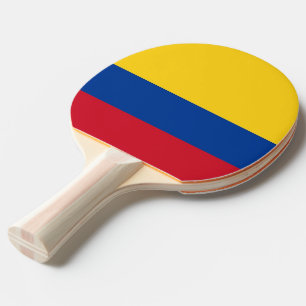 Ping pong paddle with Flag of Colombia