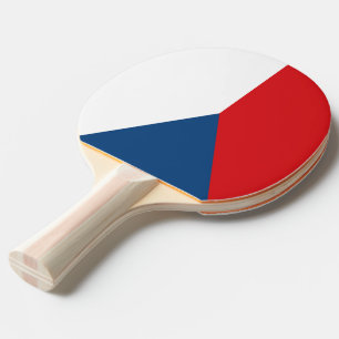 Ping pong paddle with Flag of Czechia