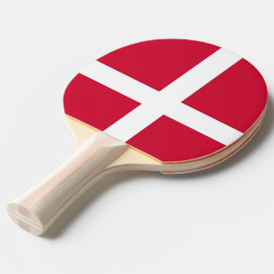 Ping pong paddle with Flag of Denmark
