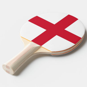 Ping pong paddle with Flag of England