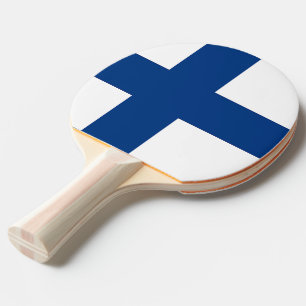 Ping pong paddle with Flag of Finland