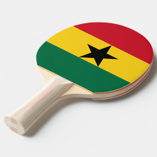 Ping pong paddle with Flag of Ghana