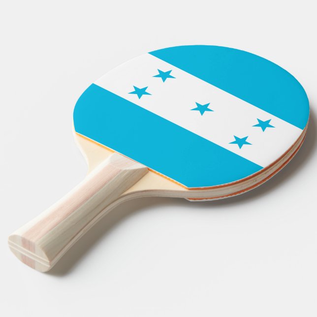 Ping pong paddle with Flag of Honduras (Front Angle)
