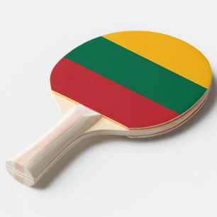 Ping pong paddle with Flag of Lithuania