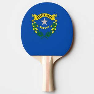 Ping pong paddle with Flag of Nevada, USA