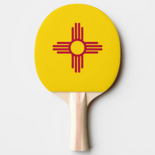 Ping pong paddle with Flag of New Mexico, USA