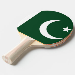 Ping pong paddle with Flag of Pakistan