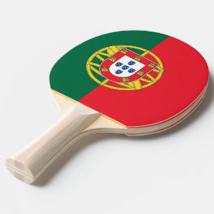 Ping pong paddle with Flag of Portugal