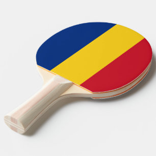 Ping pong paddle with Flag of Romania