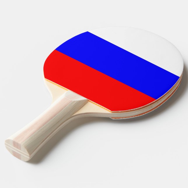 Ping pong paddle with Flag of Russia (Front Angle)