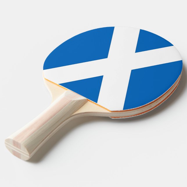 Ping pong paddle with Flag of Scotland (Front Angle)