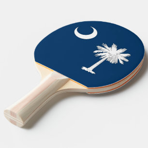 Ping pong paddle with Flag of South Carolina, USA