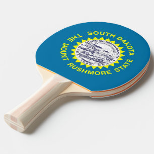 Ping pong paddle with Flag of South Dakota, USA