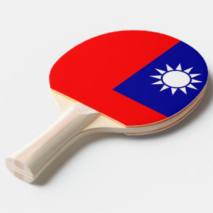 Ping pong paddle with Flag of Taiwan