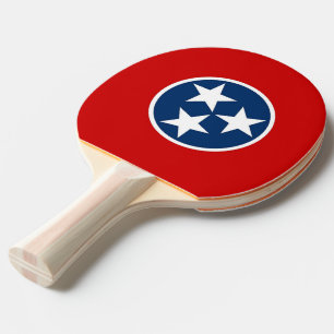Ping pong paddle with Flag of Tennessee, USA