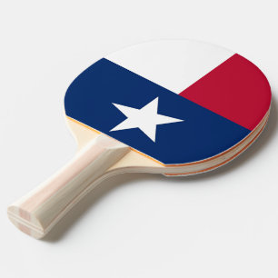Ping pong paddle with Flag of Texas, USA