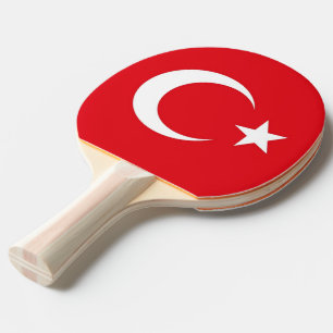 Ping pong paddle with Flag of Turkey