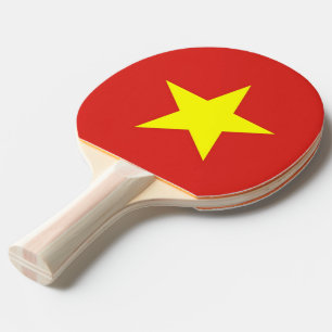 Ping pong paddle with Flag of Vietnam