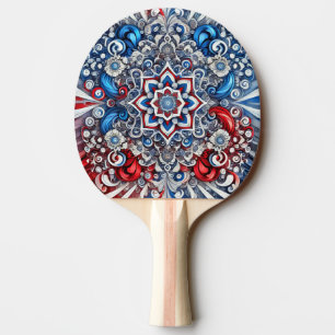 Ping pong paddle with France Colours