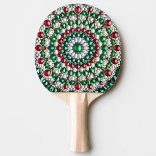 Ping pong paddle with Italian Colours