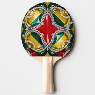 Ping pong paddle with Los Angeles Colours
