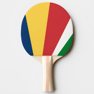 Ping pong paddle with Seychelles Colours