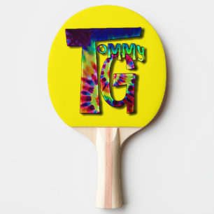 Ping Pong Paddle with your favourite musicians log
