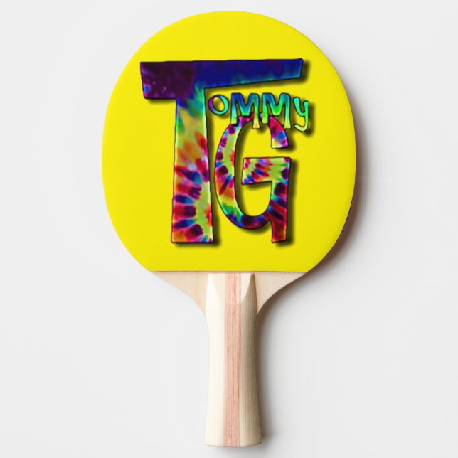 Ping Pong Paddle with your favourite musicians log (Front)