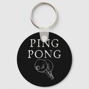 Ping Pong Players Paddle Table Tennis Sports Lover Key Ring