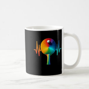Ping pong pulse table tennis heartbeat ekg long coffee mug