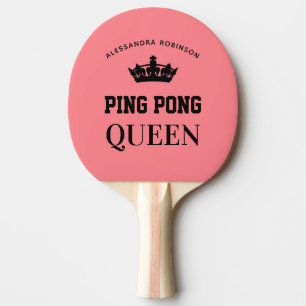 Ping Pong Queen Name personalised  Ping Pong Paddle