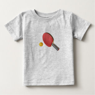 Ping pong racket and ball baby T-Shirt